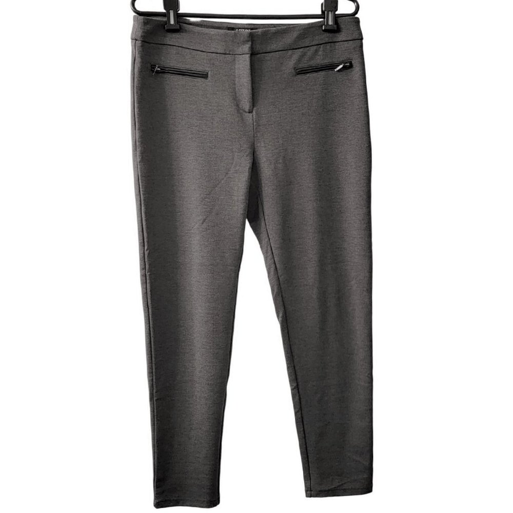 NWOT Apt 9 Modern Fit Charcoal Gray Straight Leg Ponte Pants – Size 12
